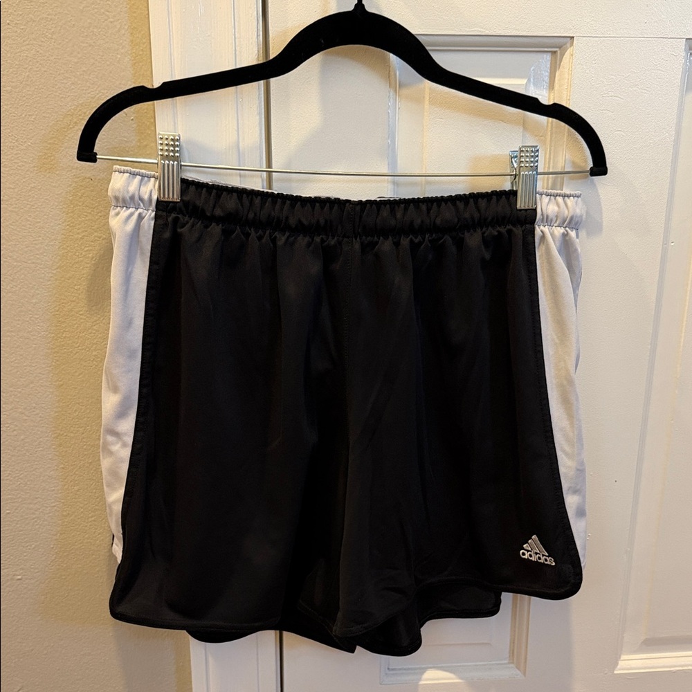 Adidas Black and White Sports Shorts